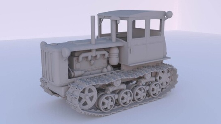dt-54 game tractor 3d print model - Mito3D