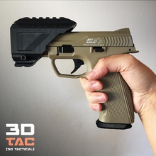 3dtac airsof pistola rail game airsoft marker afg foregrip picatinny tactical paintball lightweight attachment accesories lamp laser 1911 colt 3d print model - Mito3D