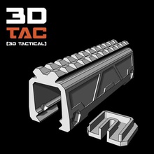 3dtac Akku-rail riser gadget airsoft espaol reseas gameplay Tipps Mexiko facil comprar aeg jugar scopecam mount usb-bank 3d print model - Mito3D