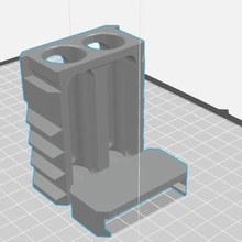 dual 18650 battery case vape holder 3d print model - Mito3D