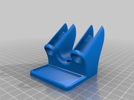 dual airbrush holder stand 3d print model - Mito3D