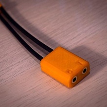 dual audio extension enclosure cable clip management computer accessories extender cord 3d print model - Mito3D