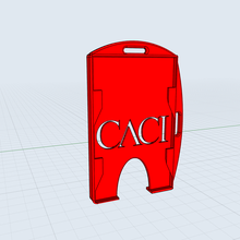 dual badge holder caci - designed bulk printing gadget card 3d print model - Mito3D