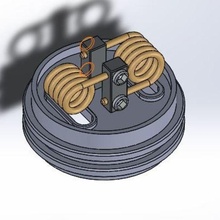 çift bobin vape direnç mod gadget elektronik sigara tek üçlü 3d print model - Mito3D