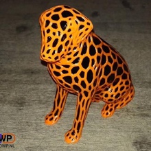 dual color labrador art animal dog extruder extrusion formfutura ideamaker lowpoly low poly no support raise3d sculpture statue supportless voronoi sculptures 3d print model - Mito3D