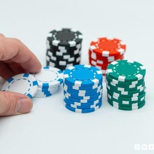 çift renk poker cips 3d print model - Mito3D