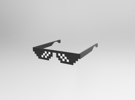 dual color thug life glasses dual extrusion 3d printing  3d print model - Mito3D