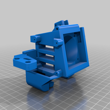 dual cooling fan satsana abl mount aquila series tool bltouch remix voxelab 3d printer parts 3d print model - Mito3D
