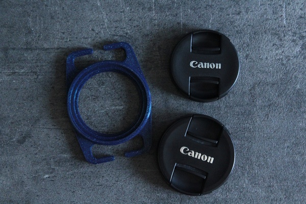 dual diametro telecamera lente cap titolare supporto fotografia accessorio cinghia accessori fotografo regalo 3d print model - Mito3D