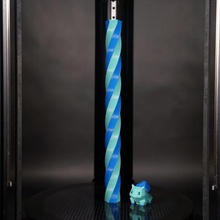 doppio estrusore bicchiere di 7 lati lunghi intrecciati vari 3d print model - Mito3D
