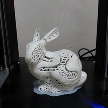 dual extrusion color bunny various 3d print model - Mito3D
