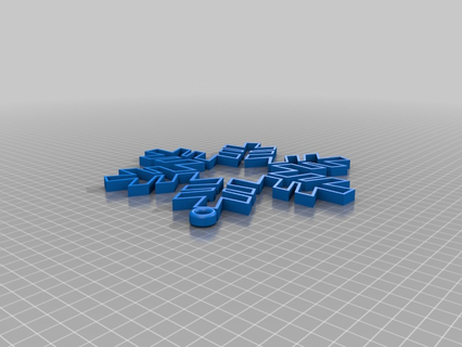 çift ekstrüzyon kar tanesi küpe Snoflake takı 3d print model - Mito3D