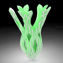 dual extrusion texture vase home 3d print model - Mito3D