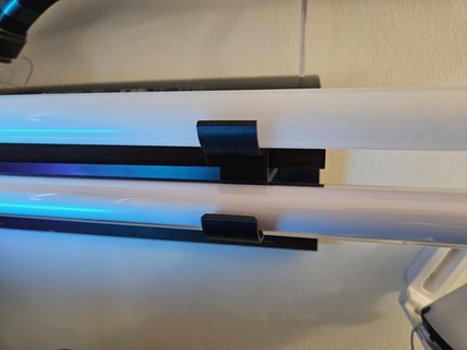 dual lightsaber holder shelf 3d print model - Mito3D