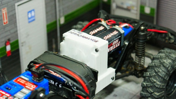 çift motor bulaşma pil tepsi 1 18 Bronco savunma oyuncusu rccars tarayıcı motorlu 3d print model - Mito3D