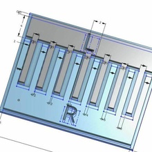 dual nozzle alignment pattern 2 color print caliberation 3d_printer_parts 3d print model - Mito3D