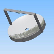 duplo refletor parabólico calculadora solar feixe concentrado vários de engenharia a energia solarkocher espelho fogão 3d print model - Mito3D