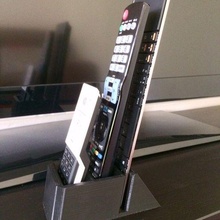 doble remoto + inalámbrico teclado estante soporte organización rapoo e2700 tv artículos doméstico 3d print model - Mito3D