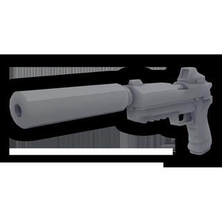 dual suprimido pistolas dias jogos forte arma fogo armas 3d print model - Mito3D
