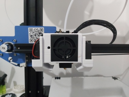 dual ventilação 3d impressora ventilador válvulas Impressora impressão pára impressionar ender rede Hotend duto 3d print model - Mito3D