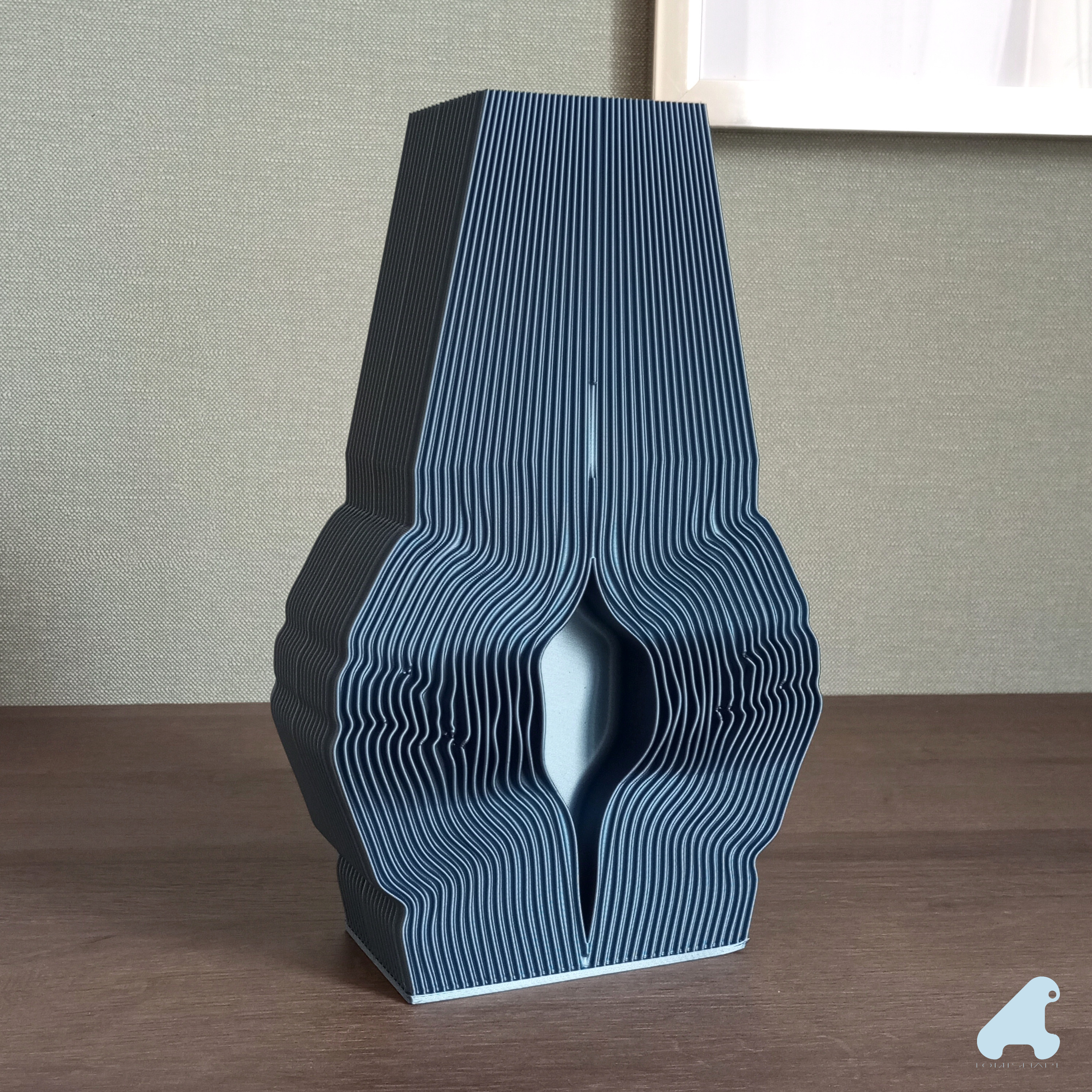 dualität vase zuhause haus vasen blume blumen getrocknet strauß pflanzer organisch pflanze pflanzen dekor modern schick zeitlos schnell drucken design 3D print model - Mito3D