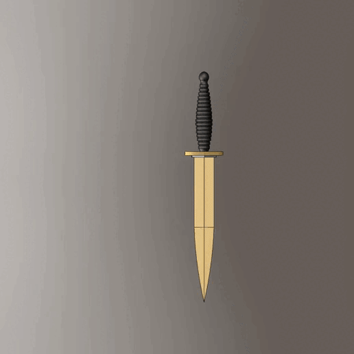 duane dwyer custom dagger 3D print model - Mito3D
