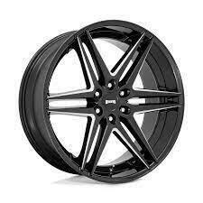 dub wheels dirty dog real rims wheel rim tire tyre model 3d print model - Mito3D