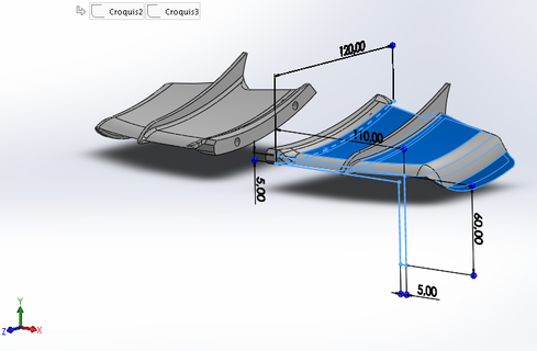ducati like spoilers ailerons moto 3d print model - Mito3D