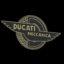 ducati emblema vintage 3d print model - Mito3D
