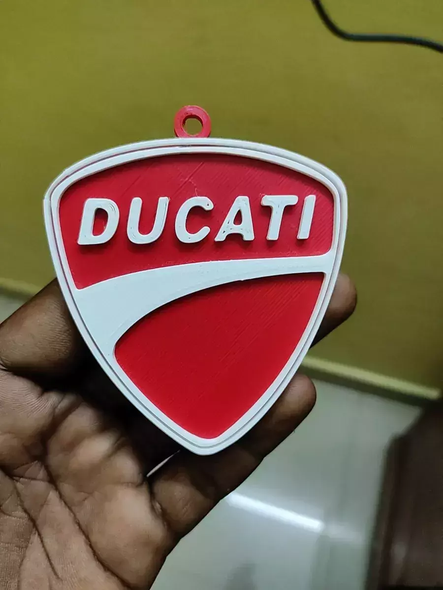 ducati llavero motocicleta 3D print model - Mito3D