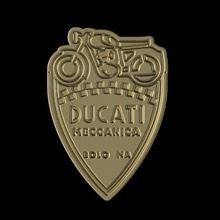 ducati vintage emblema 3d print model - Mito3D