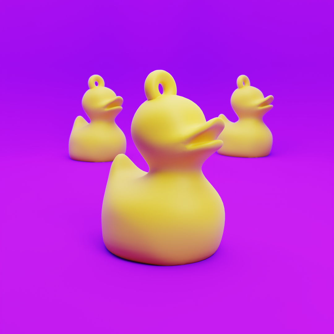 Pato juguete animal amarillo 3D print model - Mito3D