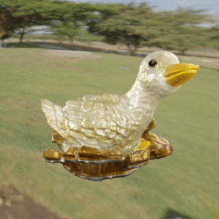 duck duck duck bird birds animal bird basin barrel  3d print model - Mito3D