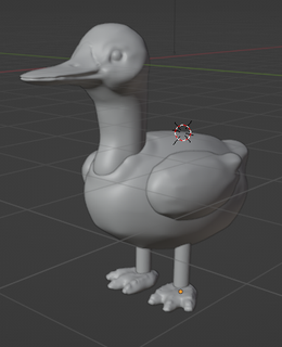 duck bird miniature cute 3d print model - Mito3D