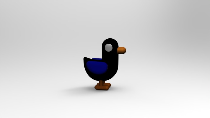 anatra arte animali scultura acqua creatura giocattolo ragazzi bambini divertimento animato duckie 3d print model - Mito3D