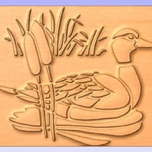 duck various cnc relief 3d 3d print model - Mito3D