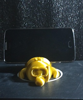 duck - phone holder cute print place supports 3d print model - Mito3D