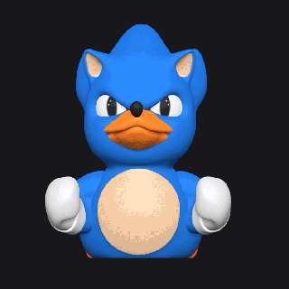 duck - super sonic duck super sonic duck duck super sonic duck funny duck ghost  3d print model - Mito3D
