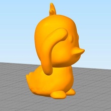 duck 29122 game animal toy zbrush stl opj 3d print model - Mito3D