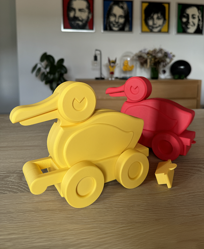 ente bank klassisch konstruktion spielzeug ikonisch tribut kunst schweinchen 3d print model - Mito3D