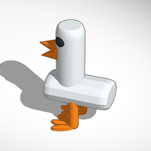 Pato pan molde Arte animal juguete 3d print model - Mito3D