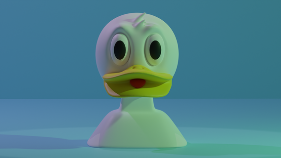 duck bust Home 3d print model - Mito3D