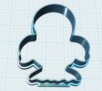 duck cookie cutter baking biscuit 3d print model - Mito3D