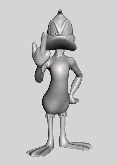 anatra daffy 3d print model - Mito3D