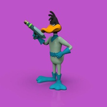 duck dodgers & porky pig stl vari duckdodgers anatra di maiale loony tunes loonytunes cartone animato 3d print model - Mito3D