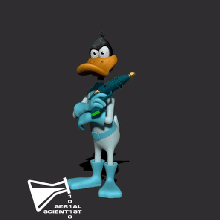 duck dodgers space toy daffy toon 3d print model - Mito3D