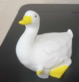 duck duckling model figurine statue animal figure 3d print model - Mito3D