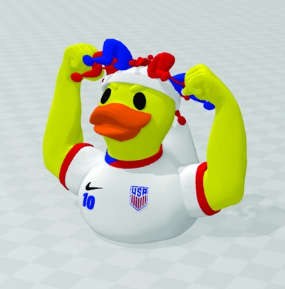 duck fans of usa soccer team duckling ducky messi animal toy inter miami ave fantatic jeep mls disney 3d print model - Mito3D