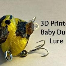 duck fishing lure 3 tool baby bass 3d printing 3d print model - Mito3D