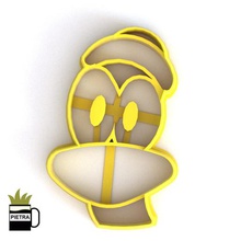 anatra fondente cookie cutter stampo 3d modello di stampa casa frese elly pocoyo i cut sagome fotogramma timbro segnalibro la prima colazione cucina decorazione 3d print model - Mito3D